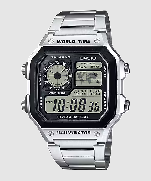 Casio AE-1200WHD-1AV Stainless steel watch